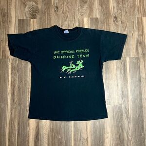 Retro Official Drinking Team Pueblo T-Shirt Men’s Size Large Y2K Cinco De Mayo